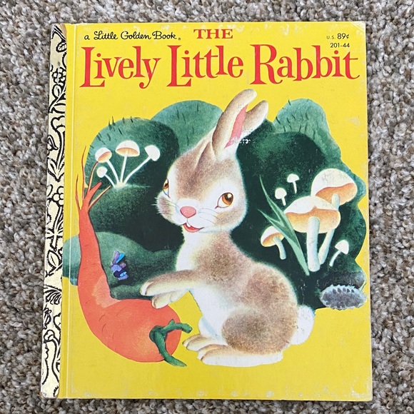 Little Golden Book Other - 💚 2/$15 The Lively Little Rabbit Book Little Golden Book